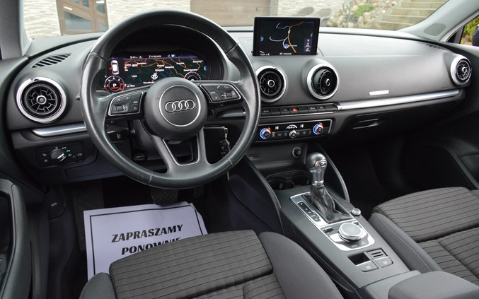 Audi A3 cena 66700 przebieg: 169221, rok produkcji 2019 z Włodawa małe 781